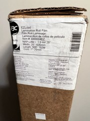 GBC 3000004EZ Ezload Film Roll, 25″ x 500′, Pack of 2 Rolls