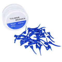 40Pcs Dental Tulwar Wedges Sectional Matrix System Plastic Diastema Wedge Refill
