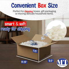 Off-White Packing Peanuts – Bulk Shipping Peanuts for Fragile Times (Approximate