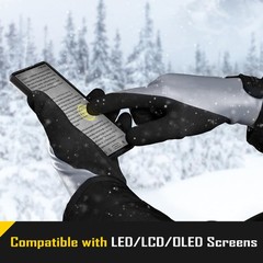 COOLJOB 100% Waterproof Winter Freezer Gloves for Working Medium, Dark Gray