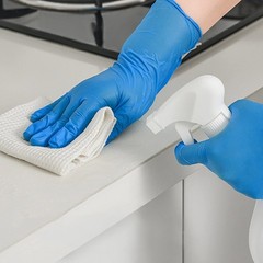 Daddy’s Choice Disposable Blue Nitrile Gloves, Size Large (Pack of 100),