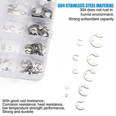 120 E Clips C CIRCLIPS Stainless Steel Kit Retaining Ring Assorted 1.5mm to 10mm