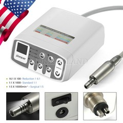 SANDENT motor electrico dental pieza de mano LED 1:5/1:1/1:4.2 contra angulo USA
