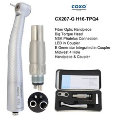 COXO Dental Fiber Optic Turbine High Speed Handpiece For Kavo NSK Coupler 4 6H