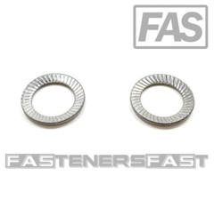 (100) M8 Stainless Steel Type S Safety Lock Washer – Schnorr style washer A2