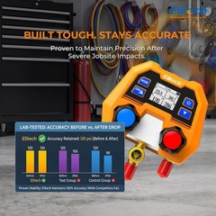 Elitech DMG-2SE 2-Way HVAC Manifold Gauge Set 88 Refrigerants Automotive AC Tool