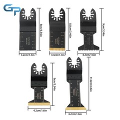 55 Pcs 6 Types Oscillating Saw Blades Multi Tool Blades Kits for Metal & Wood