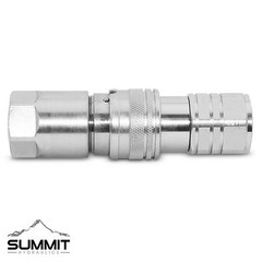 Flat Face High Flow Hydraulic Quick Disconnect Coupler Set, 5/8″ Body x 3/4″ NPT