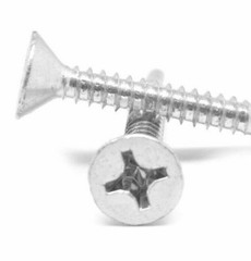 Phillips Flat Head 12 x 1-1/2″ Self-Drilling Screws #3 Tek Point, Zinc