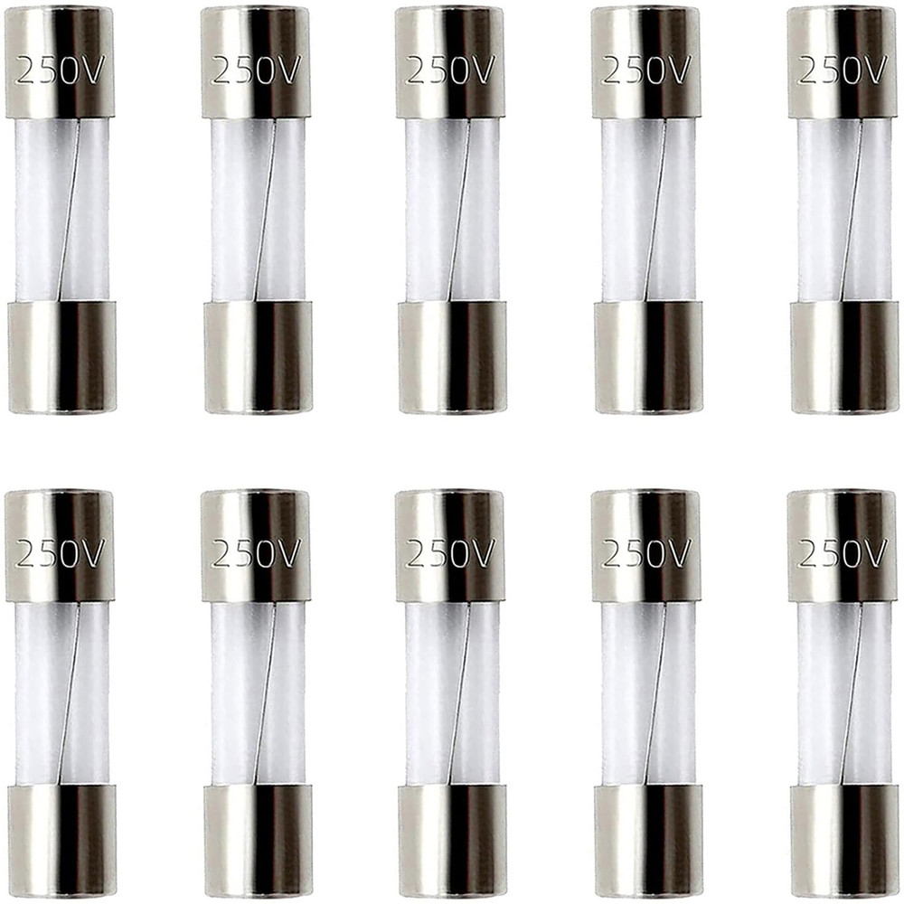 10 Pack F3AL Fast-Blow Fuse 3A 250V Glass Fuses 0.2 X 0.78 Inch / 5 X 20 Mm (3 A