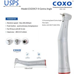 US COXO C-PUMA INT+ Dental Electric Motor Built-in LED Brushless 1:5 Handpiece