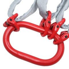 6600LBS Capacity 5FT Lifting Slings with G80 4 Legs Grab Hook and Adjuster