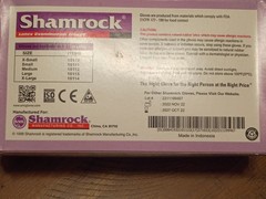 6 Boxes of Shamrock POWDER FREE Latex Examination Gloves M 6 X 100 for 600