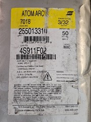 ESAB 255013310 ATOM ARC 7018 3/32in x 14in, 50 lb Stick Electrode Carbon Steel