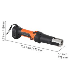Pro Press Tool Pipe Crimping Kit Press Tool Battery Kit 1/2″ 3/4″ 1″ Jaw