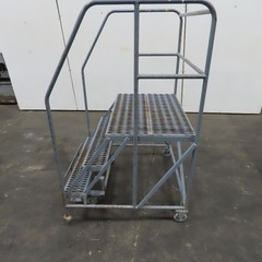 Cotterman 3 Step Rolling Work Platform 36″ Wide x 24″ Self Locking 30″ Tall