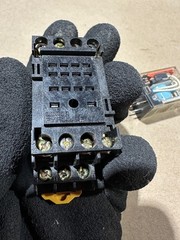5x Pack Lot Omron PYF14A-E 14 Pin Relay Socket w/ MY4 DC24 Ice Cube Relay 24 VDC