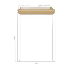 500 – 11″ x 13.5″ White Rigid Stay Flats Self-Seal Cardboard Envelope Mailers