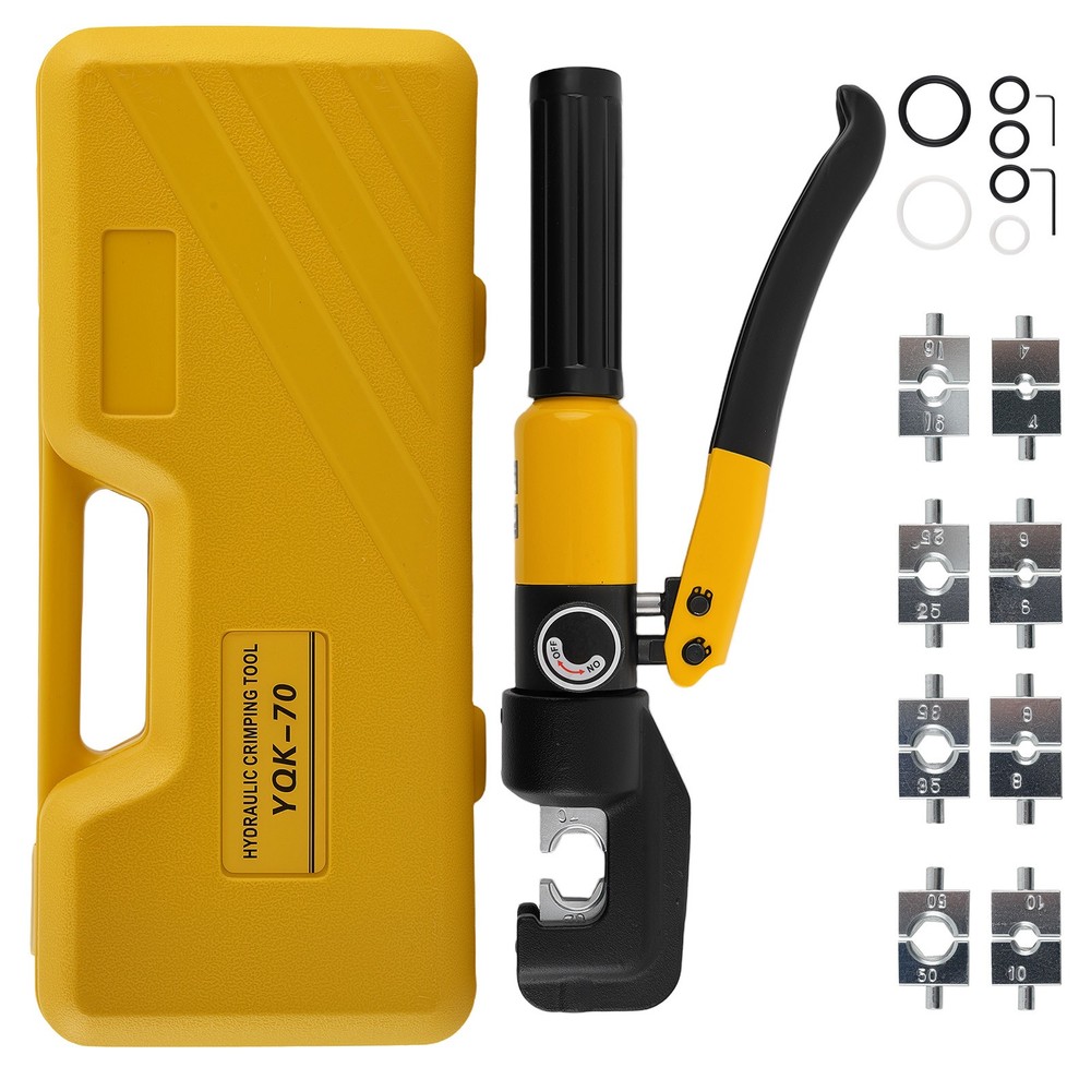 Professional Wire Crimping Tool Set 12AWG-2/0AWG with 9 Dies and Storage Case