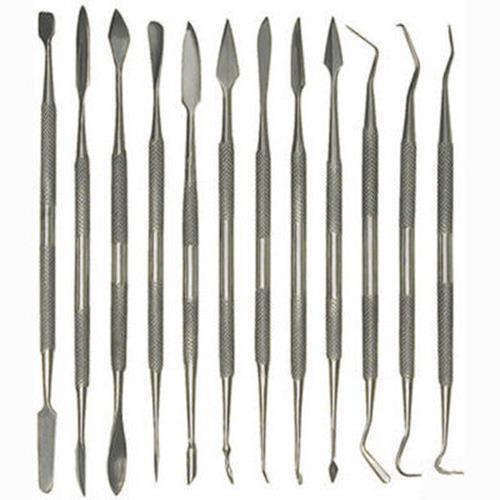 12 Piece Assorted Stainless Steel Dental Tool Pick Set Kit