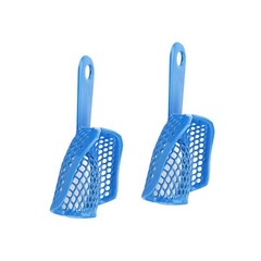Dental Autoclavable Plastic Steel Impression Trays Denture Blue L/M/S/Q/A Opt