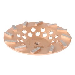 7″ Concrete Grinding Cup Wheels 12 Turbo Diamond Abrasive Seg 5/8″-11 Arbor
