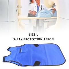Blue Medical X-Ray Protection Apron Lead Rubber Radiation Protection Vest (L).