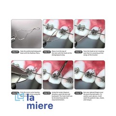 LA MIERE 100 Pcs Orthodontic Stainless Steel Wire SS 0.012, Kobayashi Long
