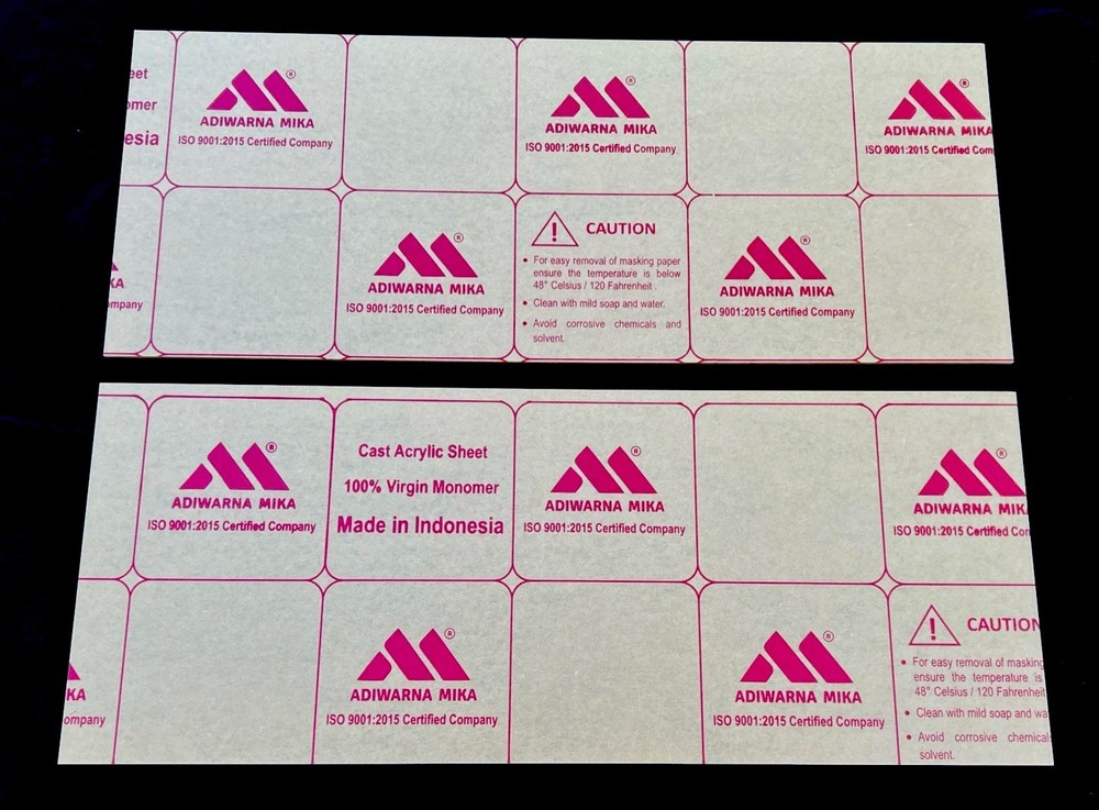 2 Sheets Acrylic Plexiglass Plastic Clear – Approximately 8”x 20”x1/8” Cast MMA