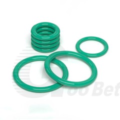 3.55mm Cross Section Metric FPM FKM Rubber O-Rings 3mm-390mm ID 75 Shore A Green