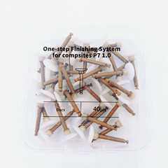 40Pcs Dental Finishing Finisher Cups Points Discs Composite Polishing RA Shank