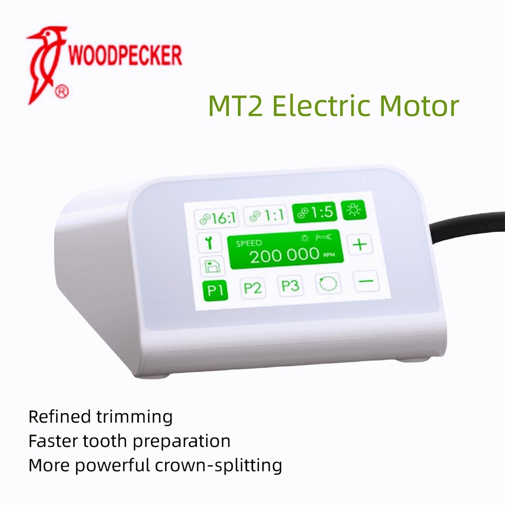 Woodpecker Dental Brushless Electric Motor MT2 200,000rpm, No Handpiece
