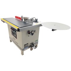Industrial Linear Curved Edge Banding Machine 110V Speed Adjust 0.4-2mm Thicknes