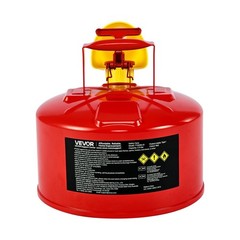 2.5 Gallon Safety Gas Can – Red Type I with Flame Arrester, Self-Closing Lid & F