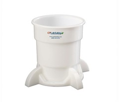 CP Lab Safety SC-3004CPB Waste Container Base 4L Nalgene HDPE Lot of 2