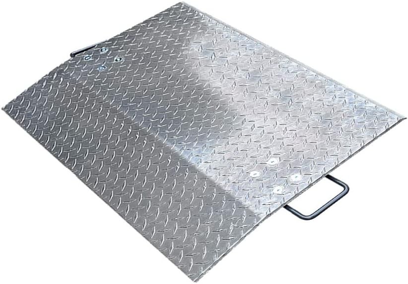 24″ x 36″ Aluminum Economizer Hand Truck Dock Plate 3600lbs 3/8″ Plate Thickness