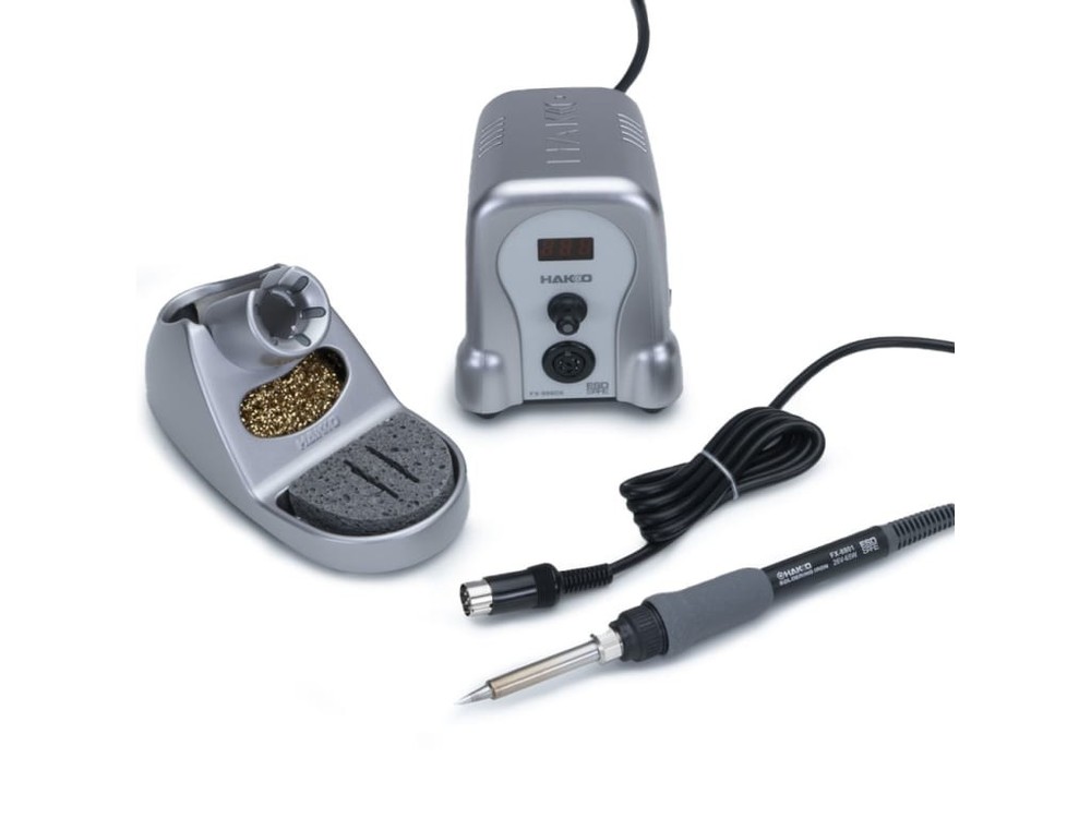 Hakko FX888DX-010SV – Digital Soldering Station with Rotary Encoder (Silver