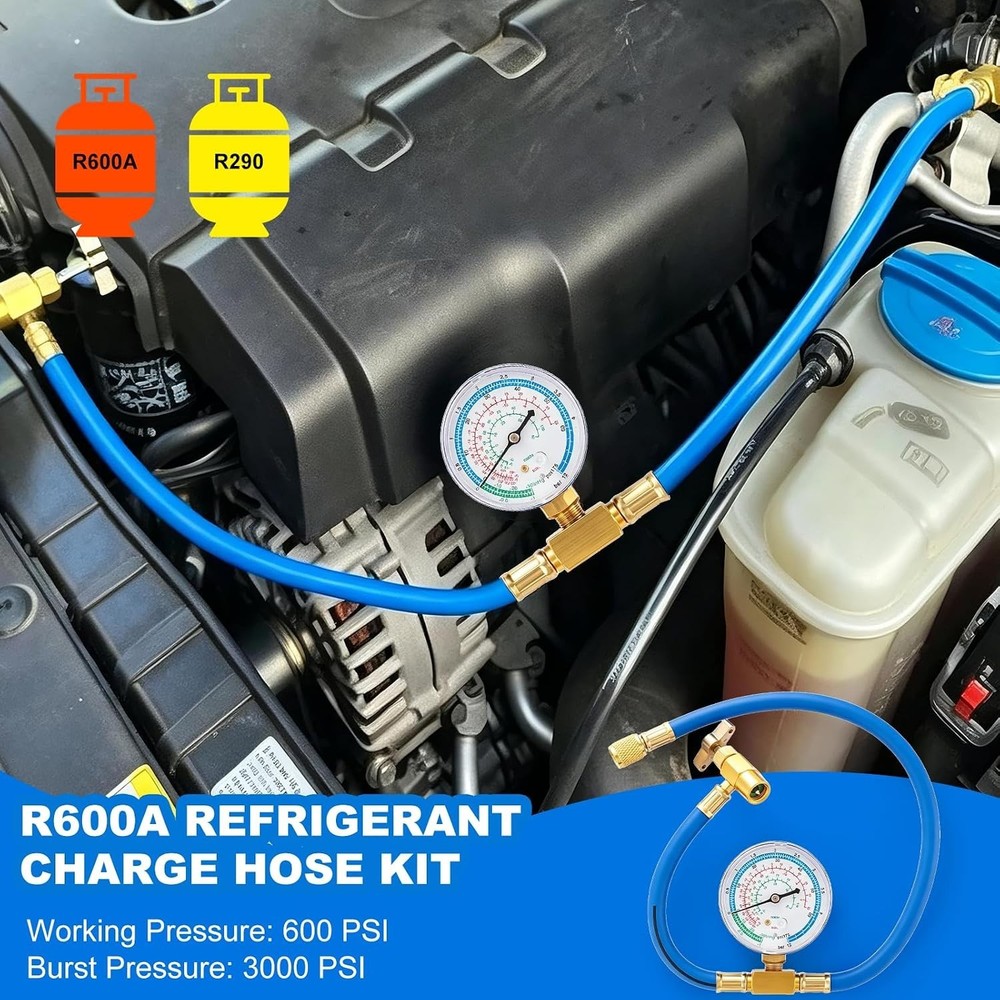 R290 and R600A Charging Manifold Hose Kit- BRAND NEW