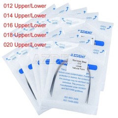 AZDENT Dental Orthodontic Stainless Steel Round Arch Wires Nature Form All Sizes