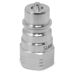 1/4” Ag Hydraulic Quick Connect Male Coupler, 3/8″ SAE (9/16″-18 ORB) Thread