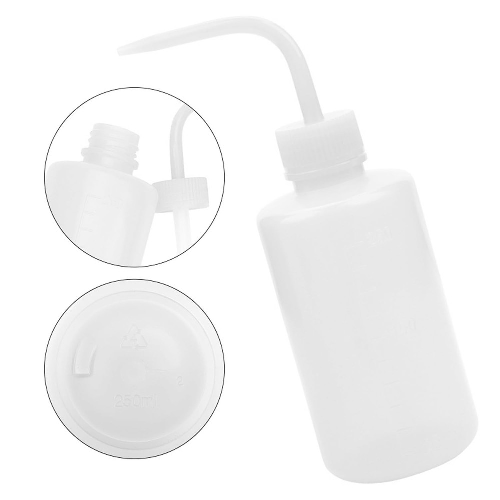 Lab Wash Bottles with Scale Markings, 8oz/250ml, Leak-Proof Squeeze Bottle wi…