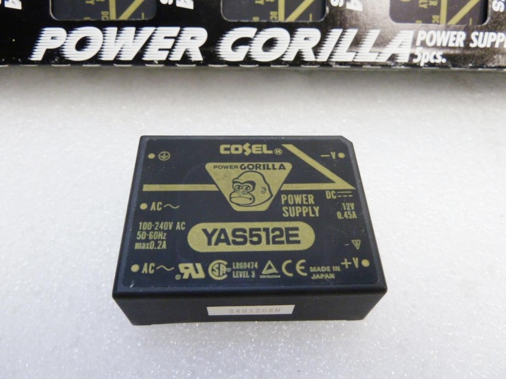 Cosel Power Gorilla Series 12V, 0.45A, AC-DC Power converter | YAS512E – NEW