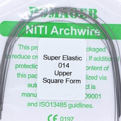 20×Dental Orthodontic Super Elastic Niti Round Arch Wire Square Form 014 Upper