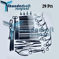 Tympanoplasty Instruments Black Color 29 Pcs Set Micro Ear Surgery ENT