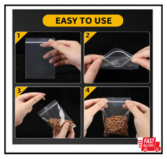 200 Pack Small Plastic Bags For Jewelry, Mini Baggies 4 Assorted Sizes. 2×3 …