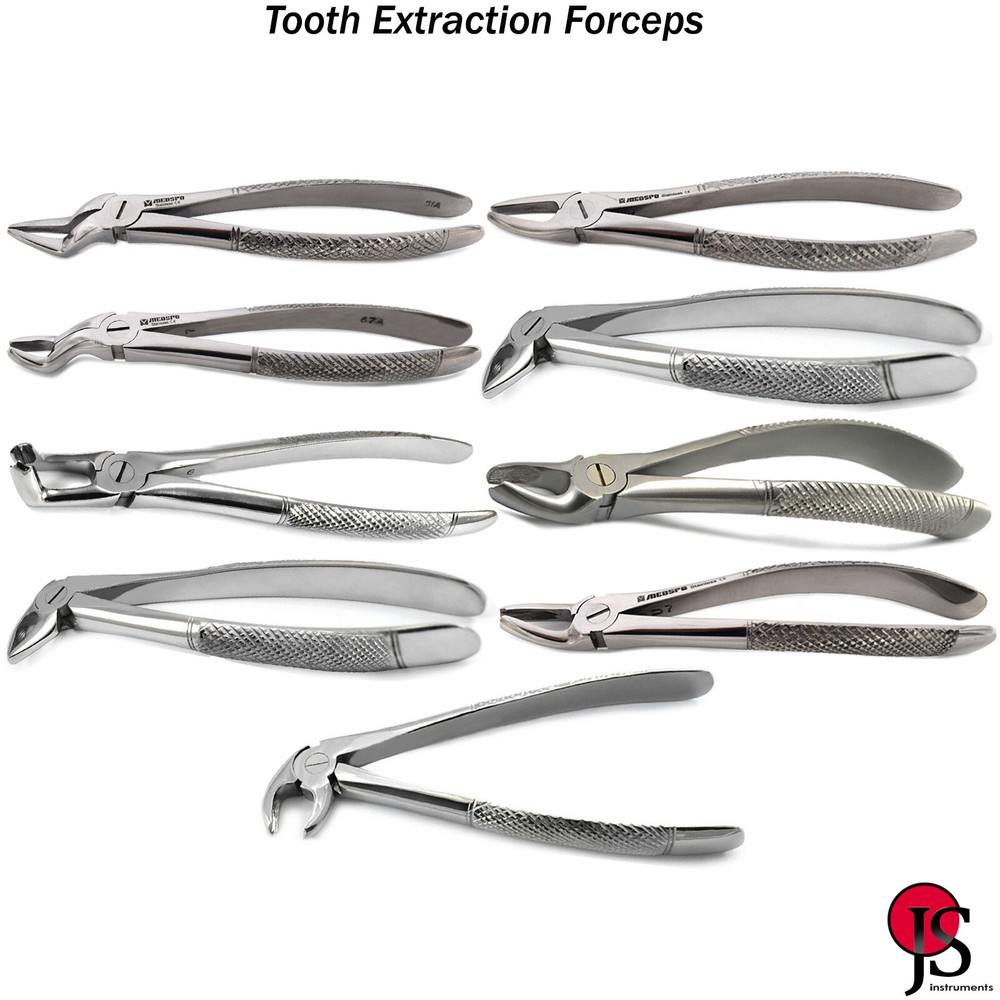 Dental Extracting Extraction Forceps Surgical Upper Lower Molars Tooth Removal