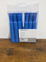 Office Depot Chisel-Tip Highlighter, 100% Recycled Plastic, Fluorescent Blue,
