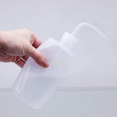 3 Pack LDPE Plastic Squeeze Wash Bottles for Lab and Tattoo 150-500ml
