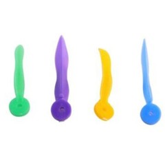 Dental Disposable Plastic Wedge With Holes Round Stern 4 Sizes Wave Poly-Wedge