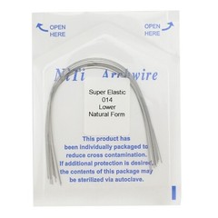 Dental Orthodontic Arch Wire Niti Natural Form Round Rectangular Super Elastic